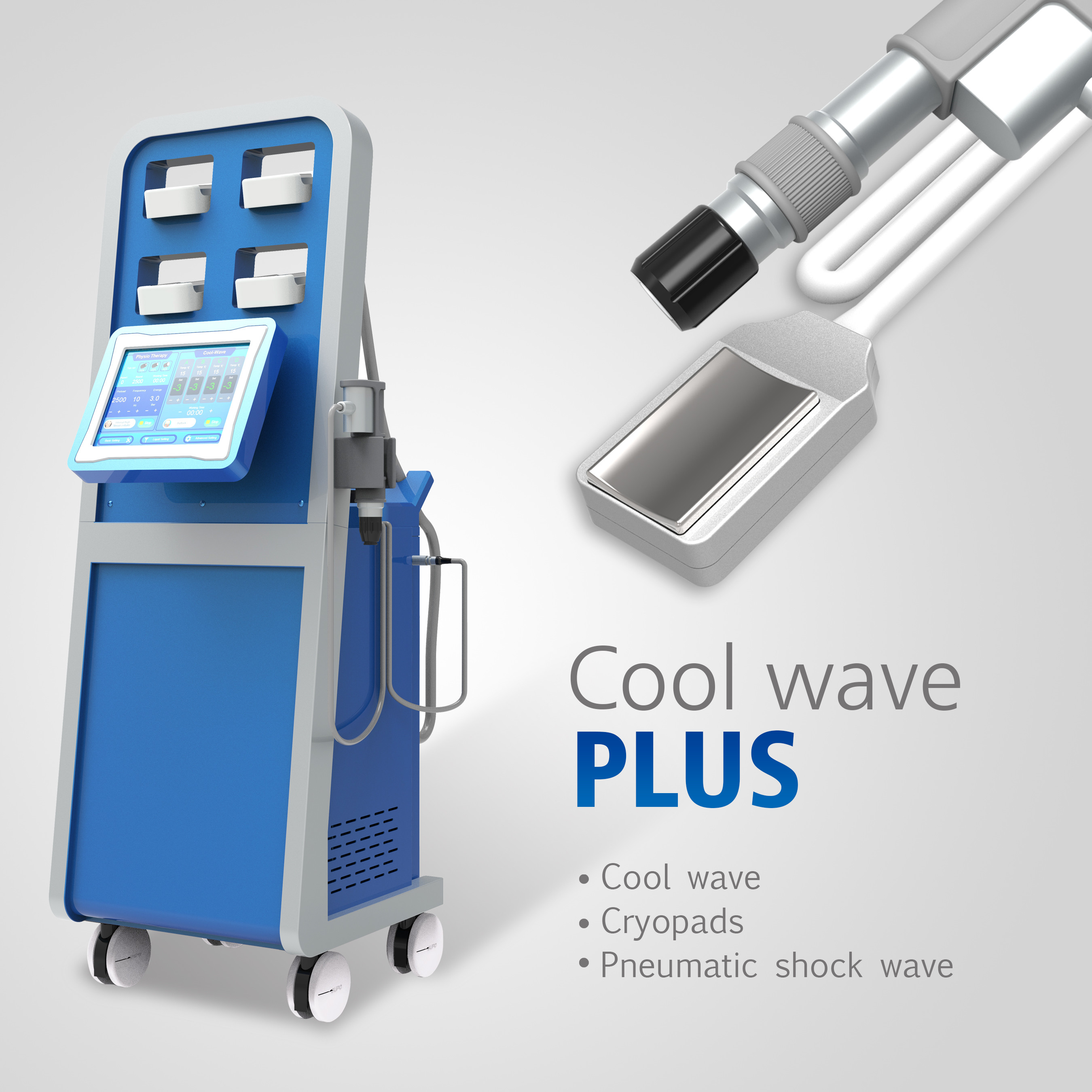 Shockwave combina il touch screen grasso 10,4 della macchina di congelamento di 21 hertz Cryolipholysis