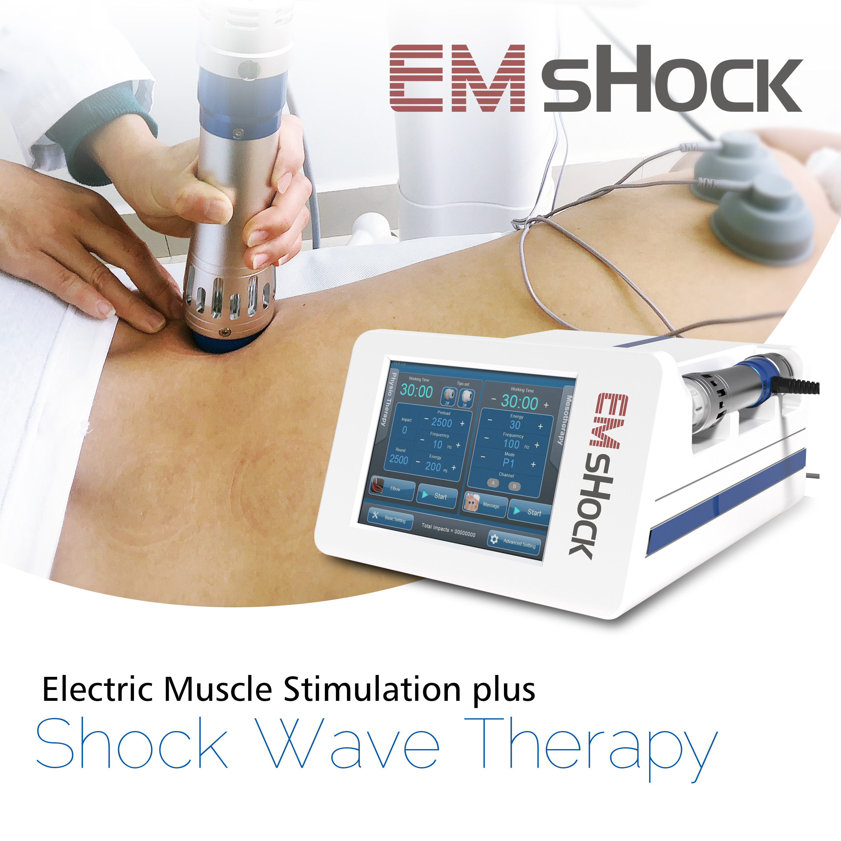 Macchina elettrica di terapia di Shockwave di stimolazione del muscolo di efficace trattamento fisico di dolore con ED (disfunzione erettile)
