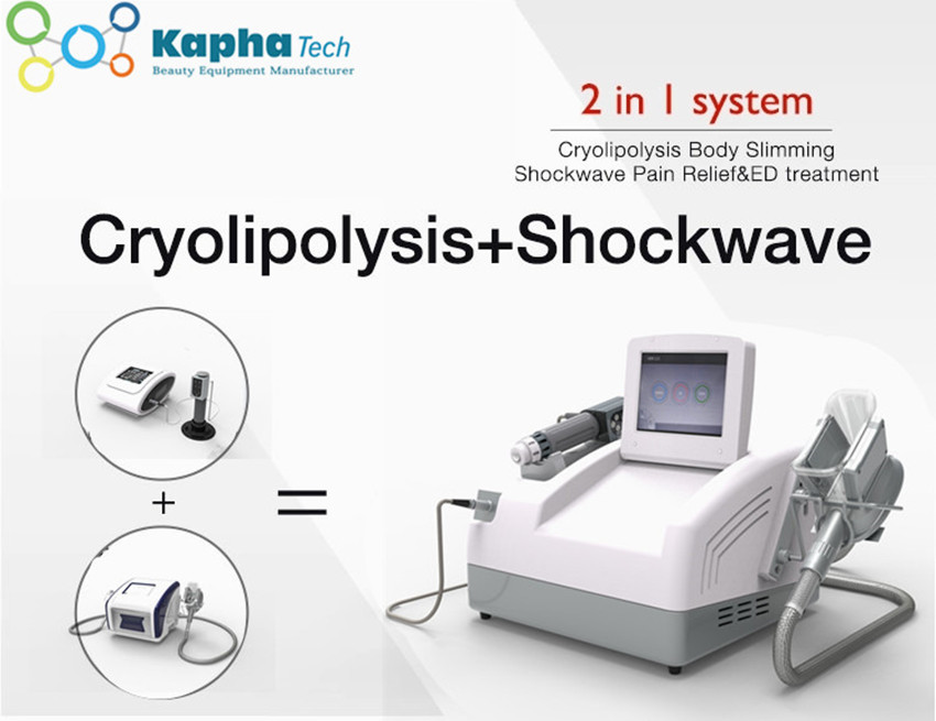 Macchina di congelamento grassa fresca portatile di ED Shockwave Cryolipolysis