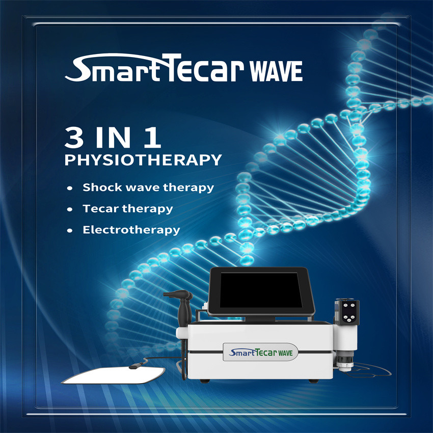 Terapia elettromagnetica di Tecar dell'onda di urto di diatermia della macchina di radiofrequenza della macchina portatile di fisioterapia
