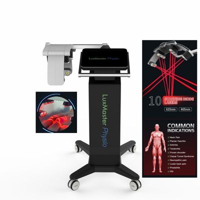 Macchina di fisioterapia del laser di vetro 3 405nm 635nm con 12,1 pollici di schermo